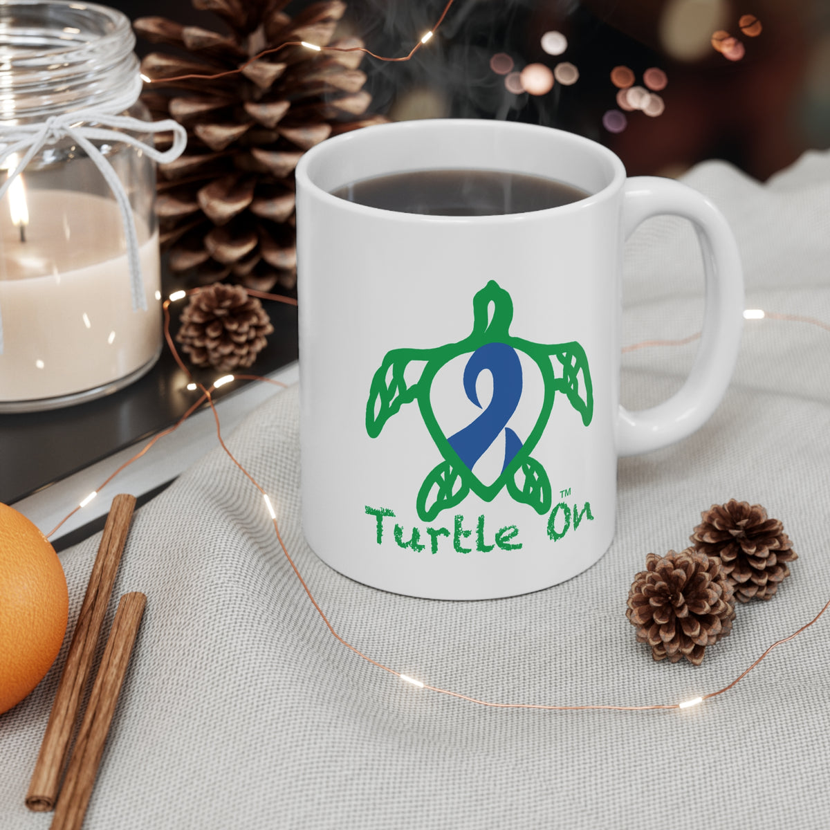 Turtle On Mug — 11oz Awareness Coffee Cup