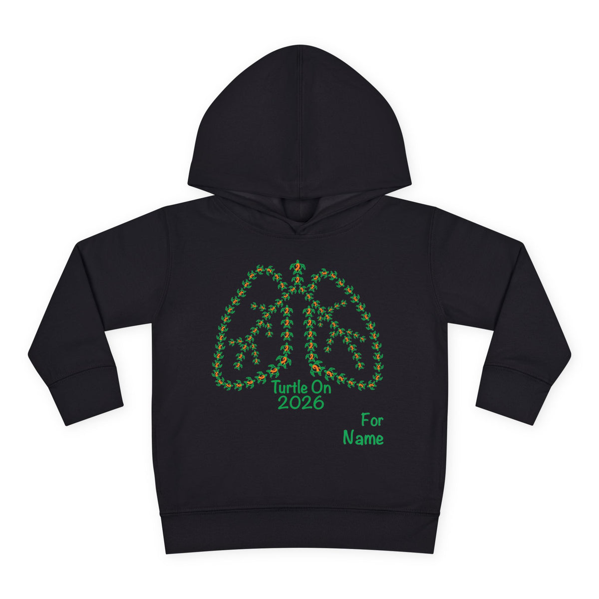 Personalized Toddler Hoodie - 2026 Limited Edition - Orange Ribbon
