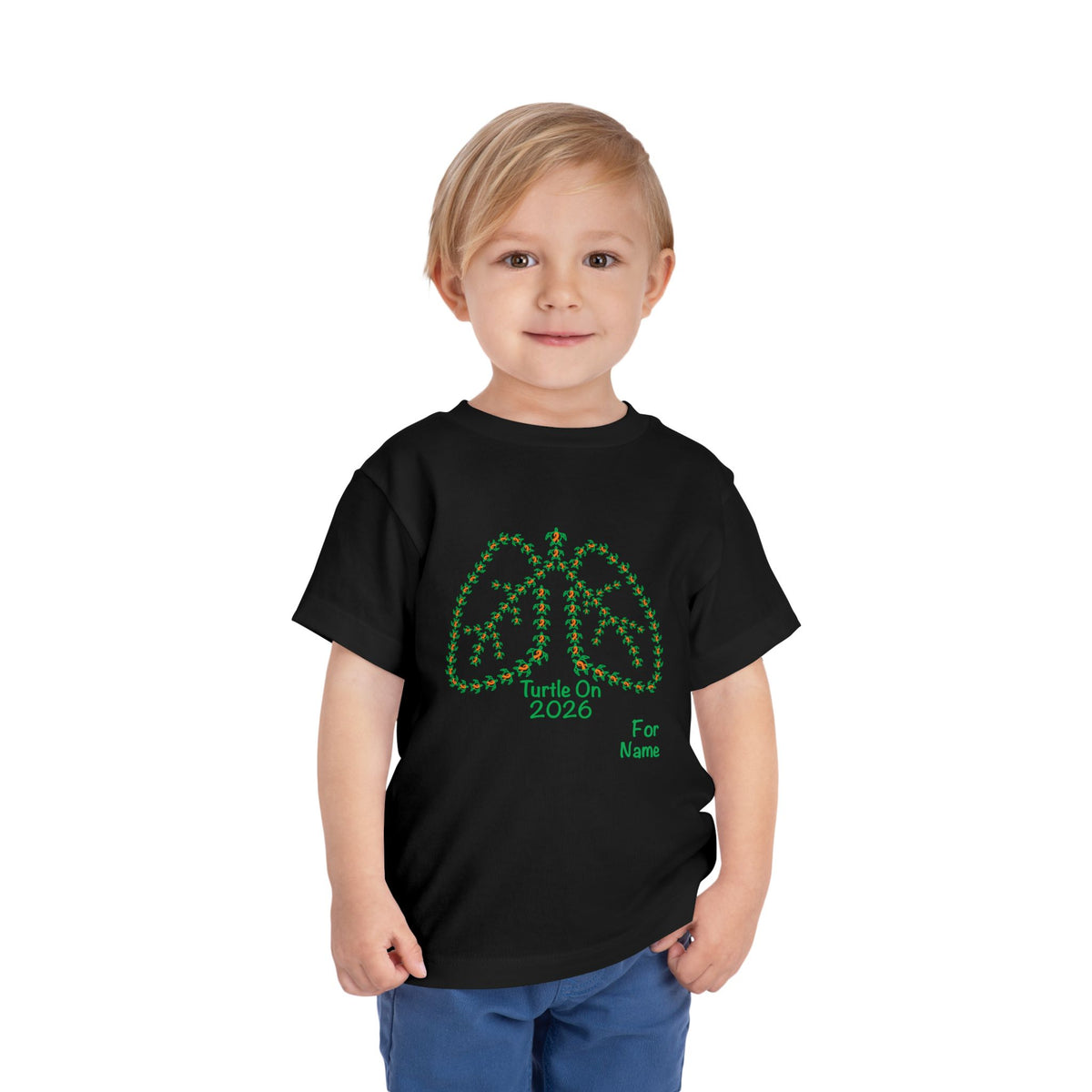 Personalized Toddler Tee - 2026 Limited Edition - Blue Orange Ribbon