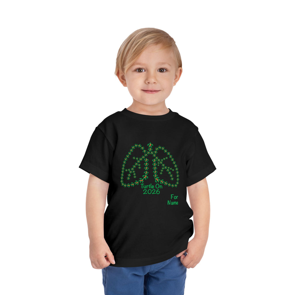 Personalized Toddler Tee - 2026 Limited Edition - Blue Orange Ribbon