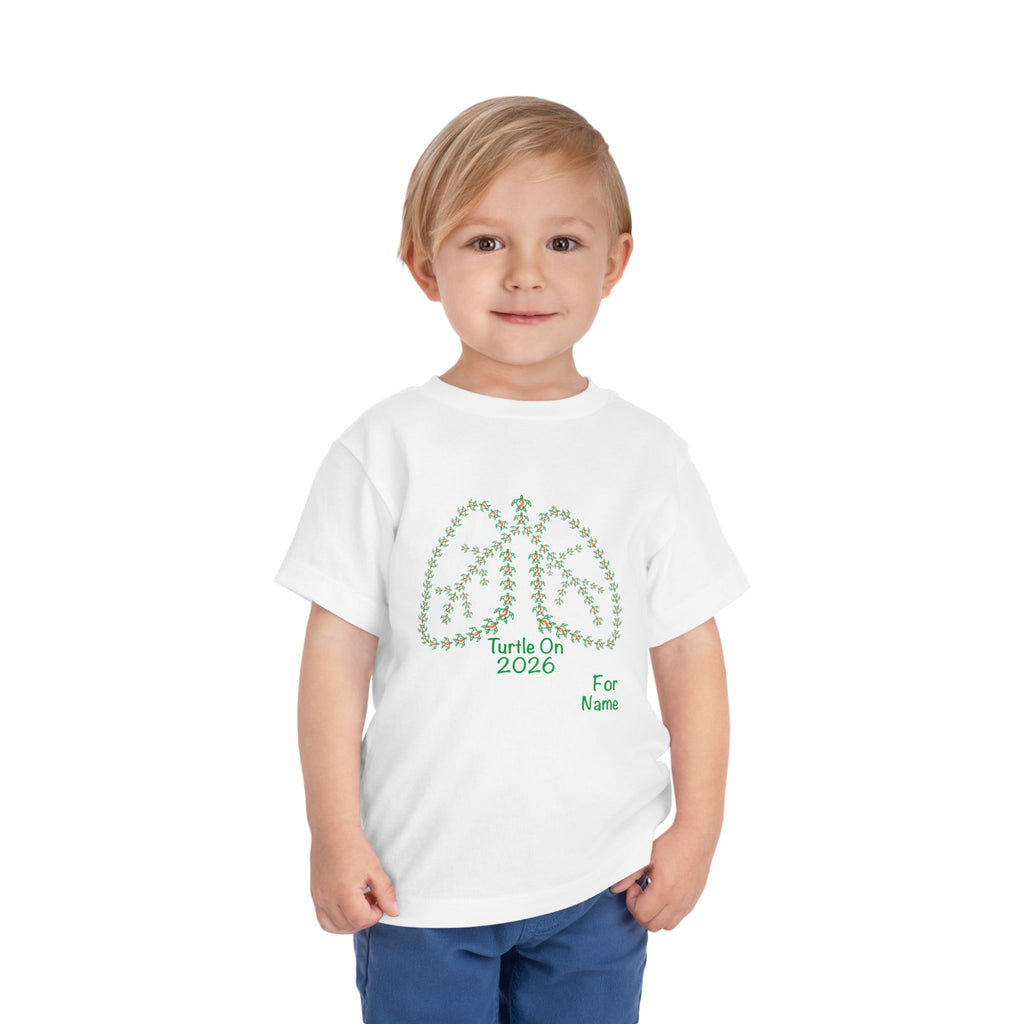 Personalized Toddler Tee - 2026 Limited Edition - Blue Orange Ribbon
