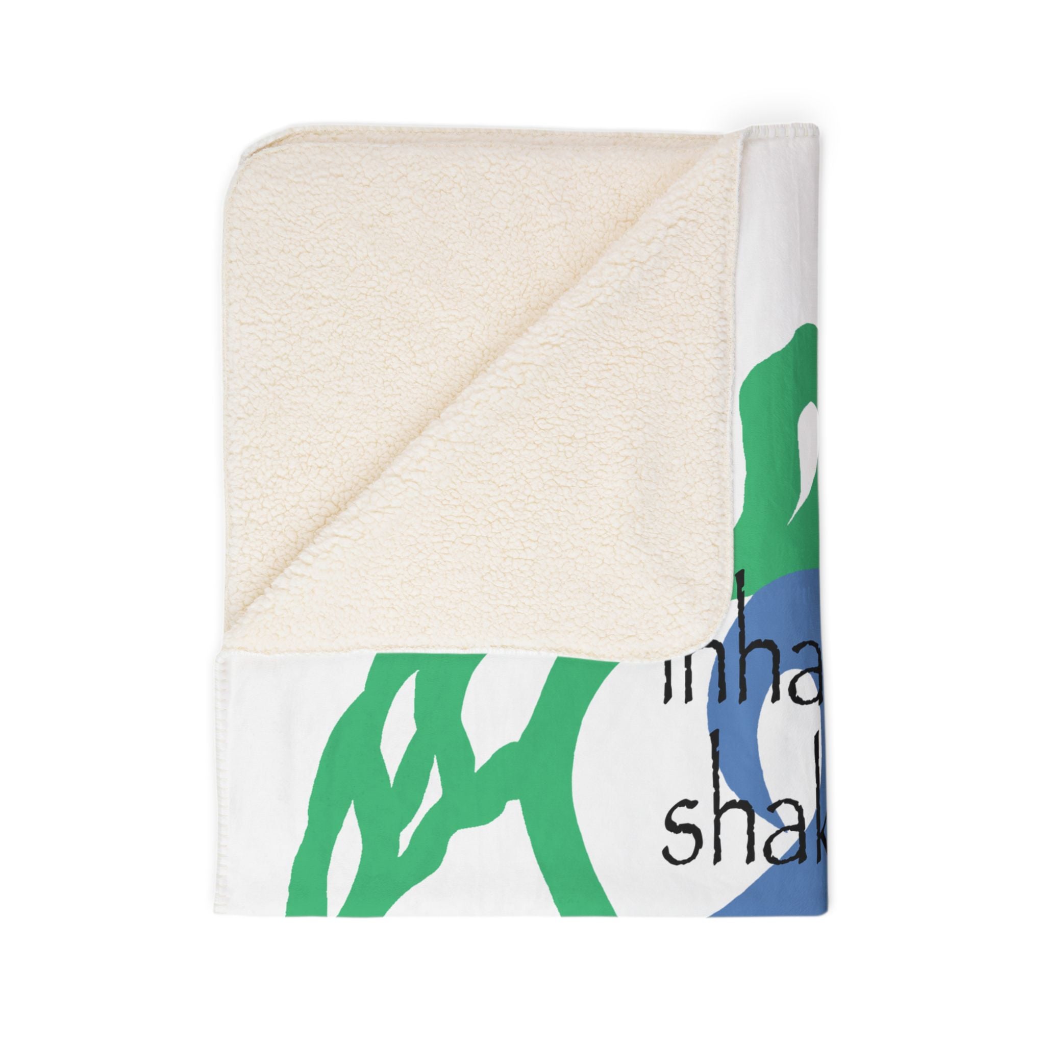 Sea Turtle Sherpa Blanket — “inhale. shake. cough. repeat.” Cozy Ocean Throw for Beach Lovers