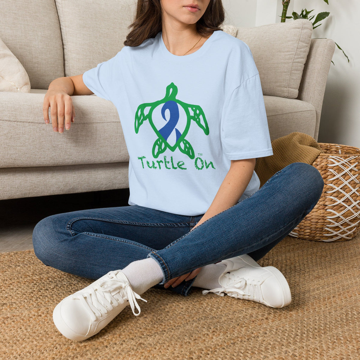Unisex - Turtle On - Blue - Softstyle T-Shirt