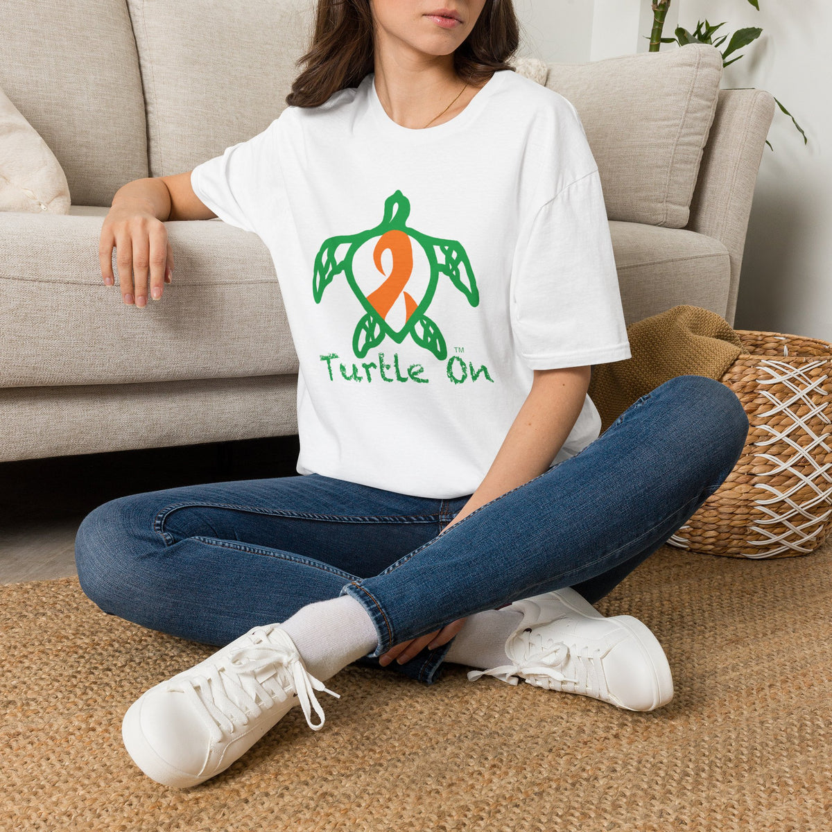 Unisex - Turtle On - Orange - Softstyle T-Shirt