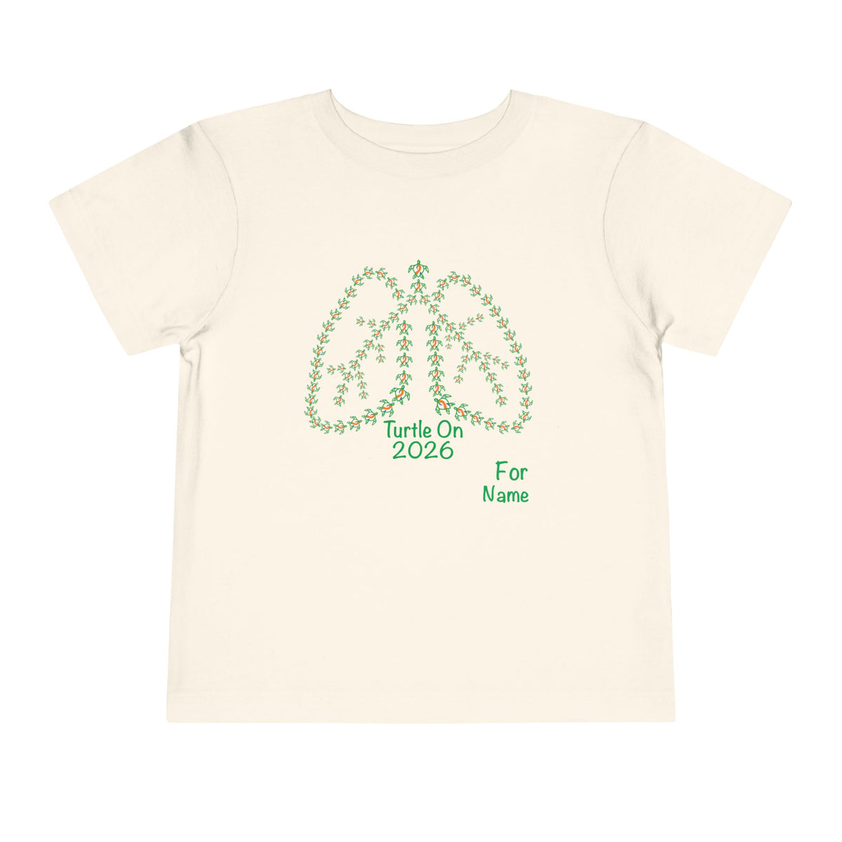 Personalized Toddler Tee - 2026 Limited Edition - Blue Orange Ribbon