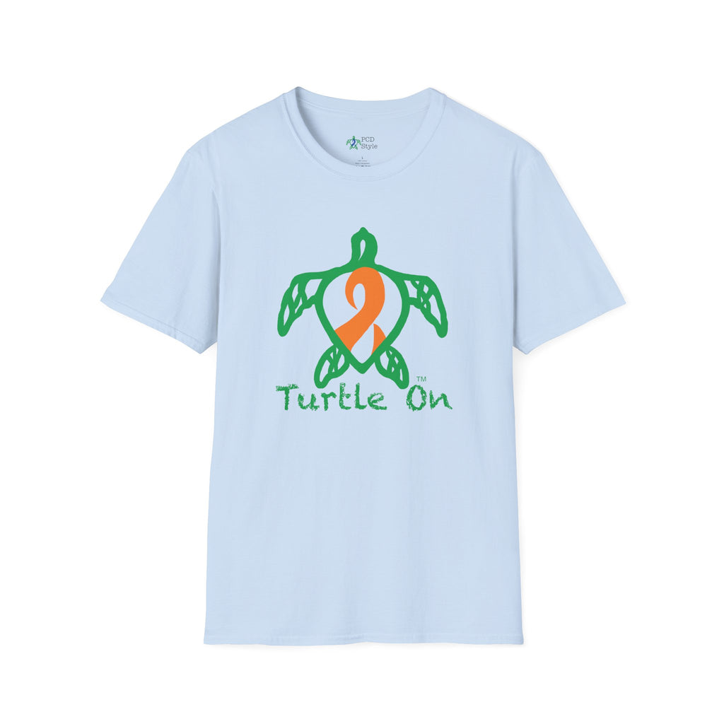 Unisex - Turtle On - Orange - Softstyle T-Shirt
