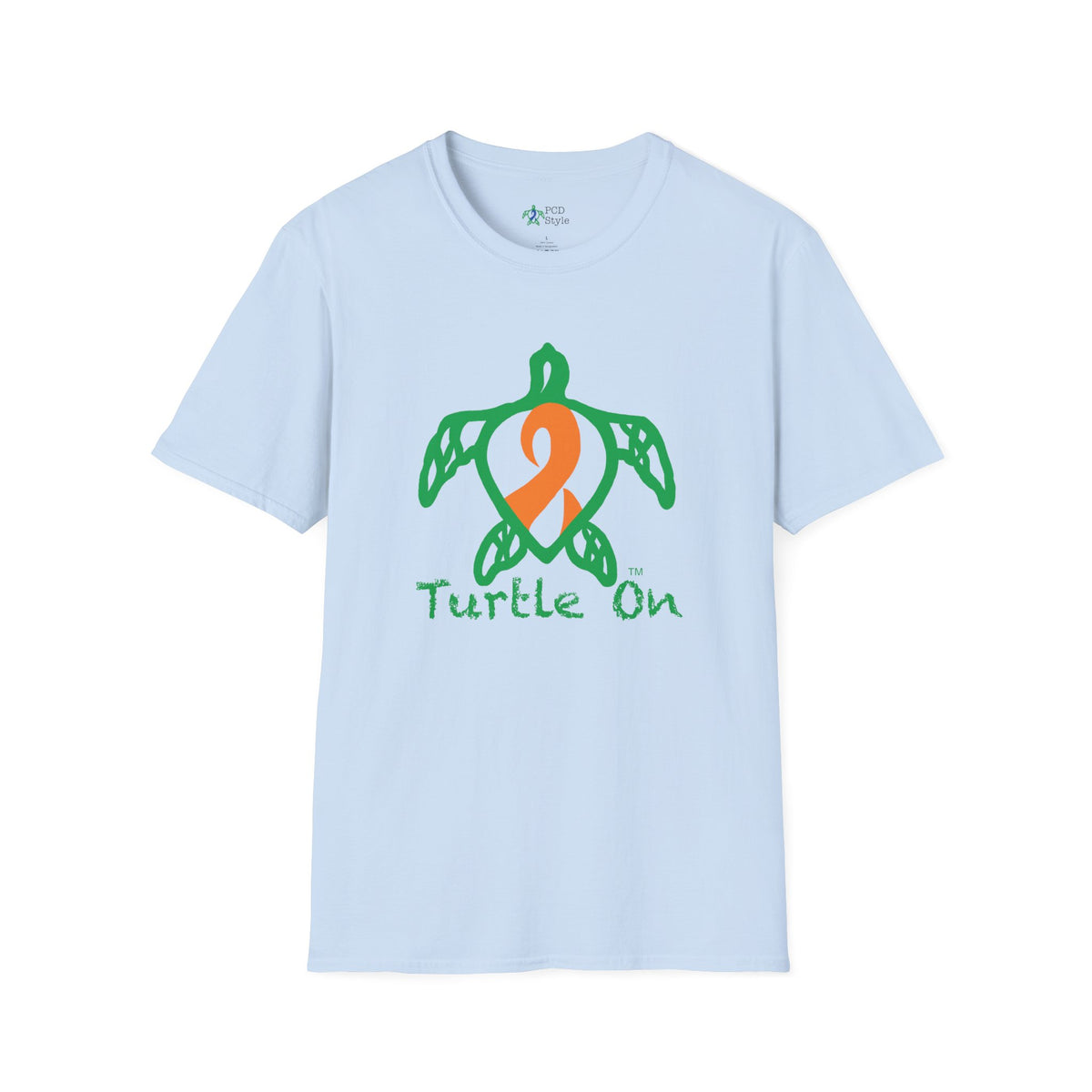 Unisex - Turtle On - Orange - Softstyle T-Shirt