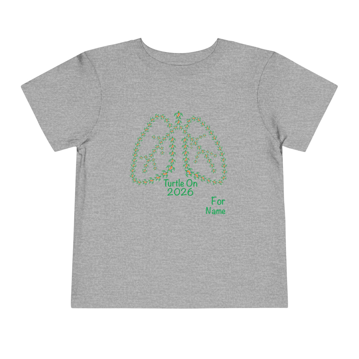 Personalized Toddler Tee - 2026 Limited Edition - Blue Orange Ribbon