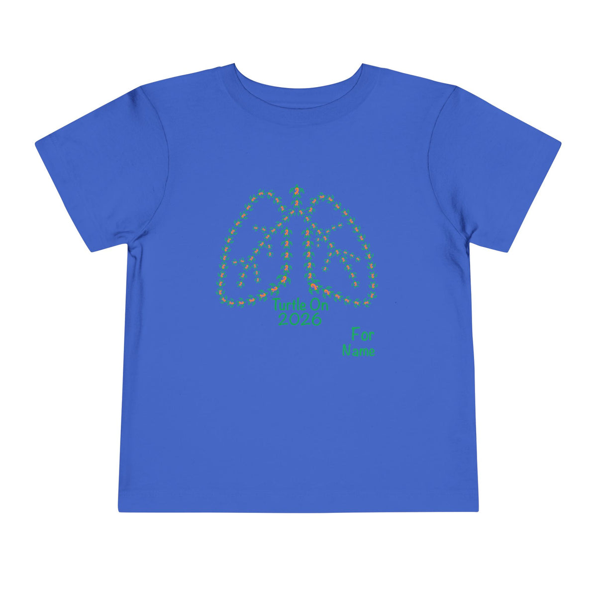 Personalized Toddler Tee - 2026 Limited Edition - Blue Orange Ribbon