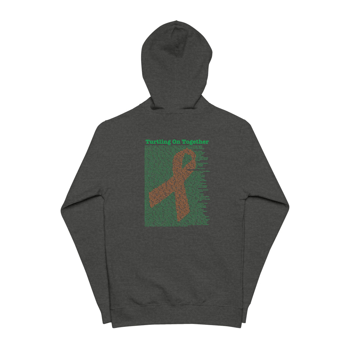Personalized Unisex Zip-Up Hoodie - 2026 Limited Edition - Orange Ribbon