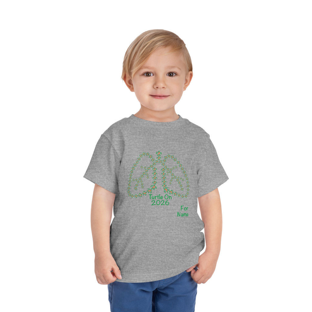 Personalized Toddler Tee - 2026 Limited Edition - Blue Orange Ribbon