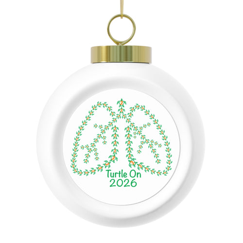 2026 Limited Edition - Christmas Ornament – Orange Ribbon - Holiday Ball