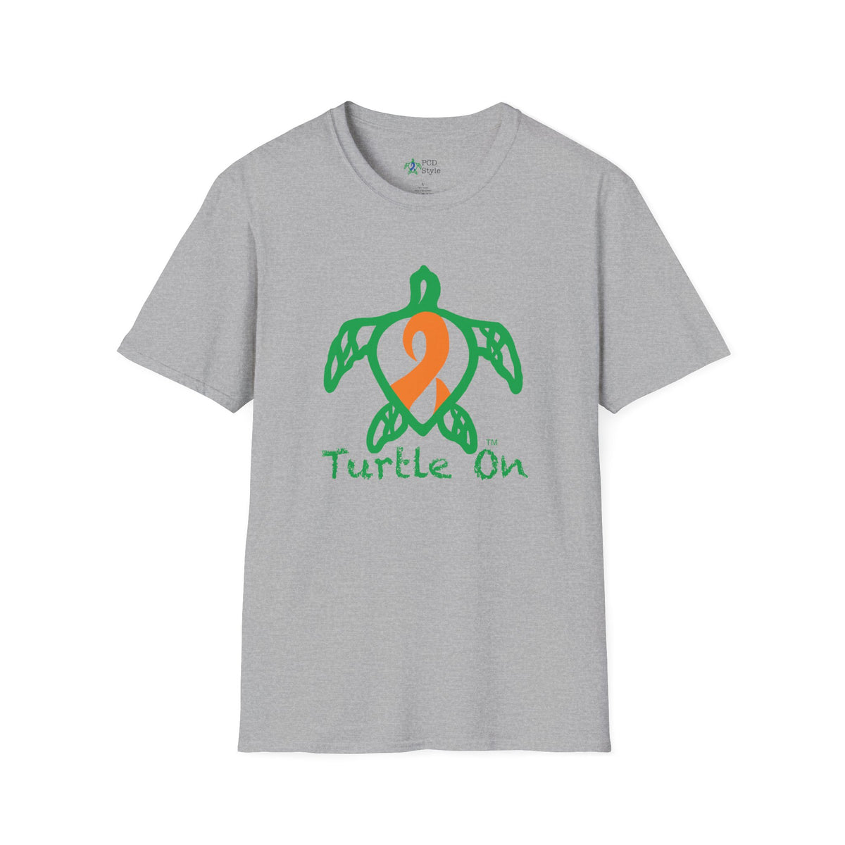 Unisex - Turtle On - Orange - Softstyle T-Shirt
