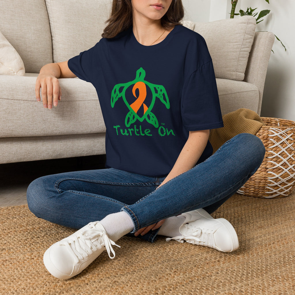 Unisex - Turtle On - Orange - Softstyle T-Shirt