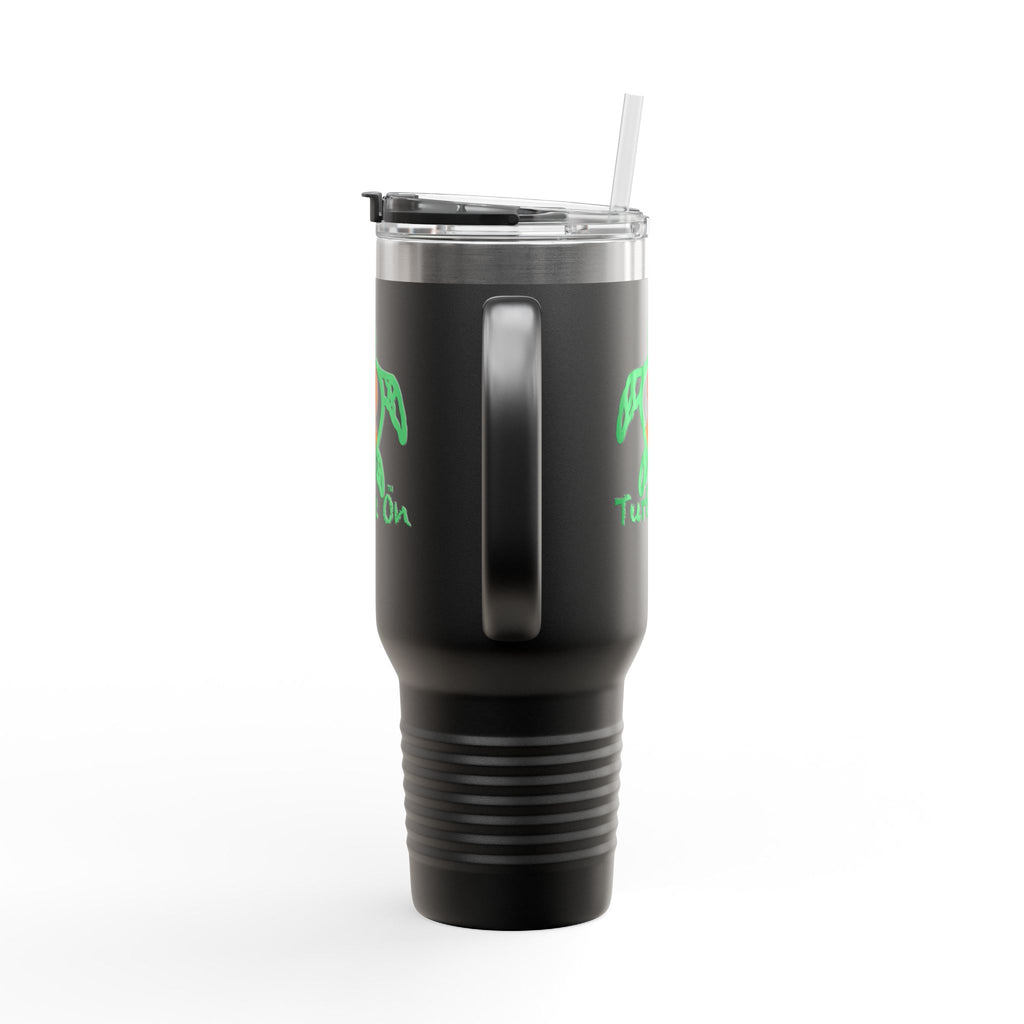 Travel Mug - Turtle On - Orange Ribbon - 40oz Insulated