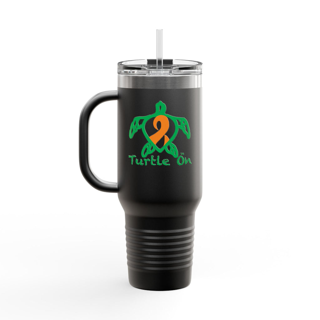 Travel Mug - Turtle On - Orange Ribbon - 40oz Insulated