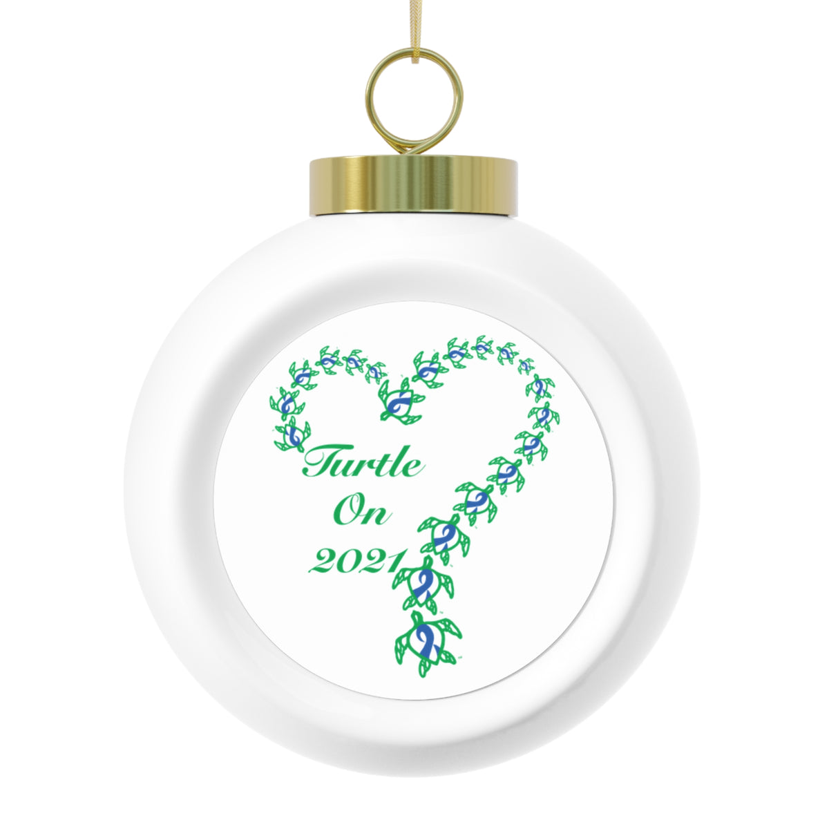 2021 Limited Edition - Christmas Ornament – Blue Ribbon - Poinsettia & Candle Holiday Ball