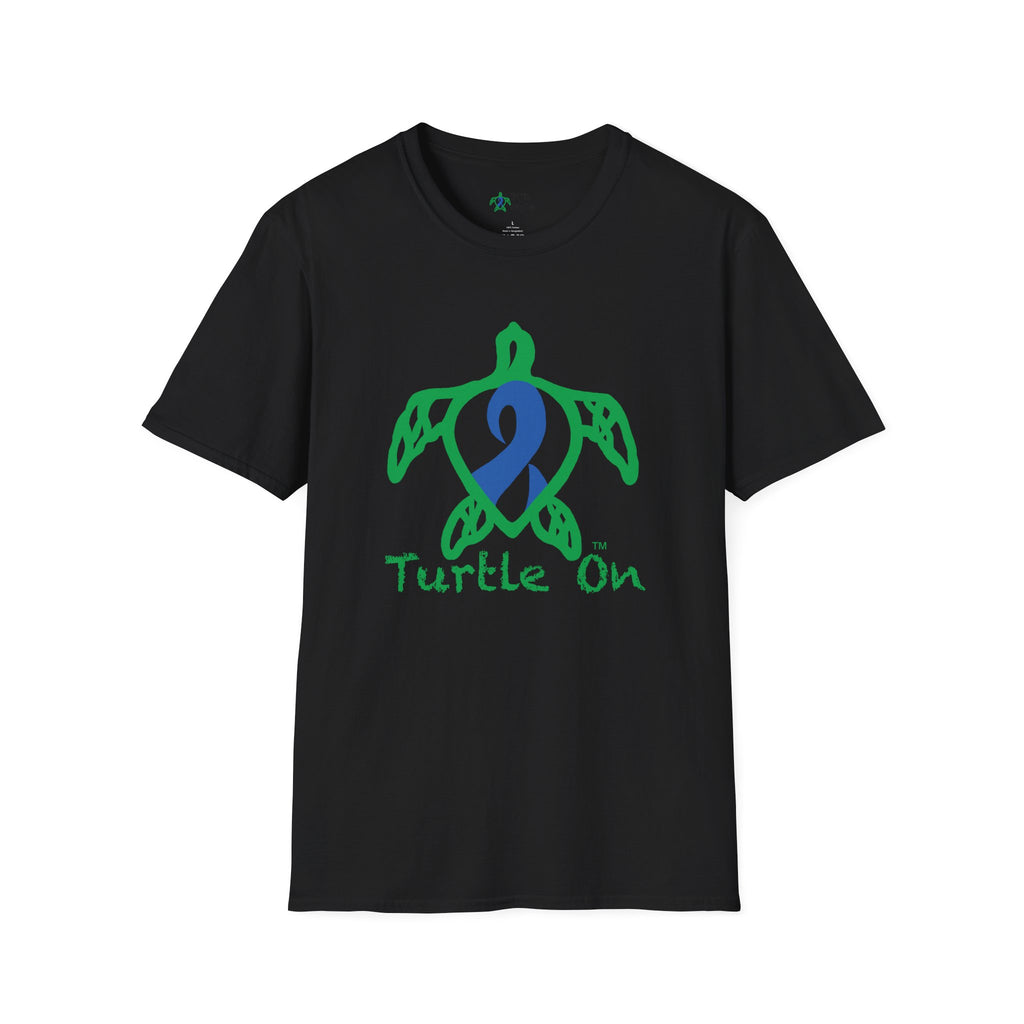 Unisex - Turtle On - Blue - Softstyle T-Shirt