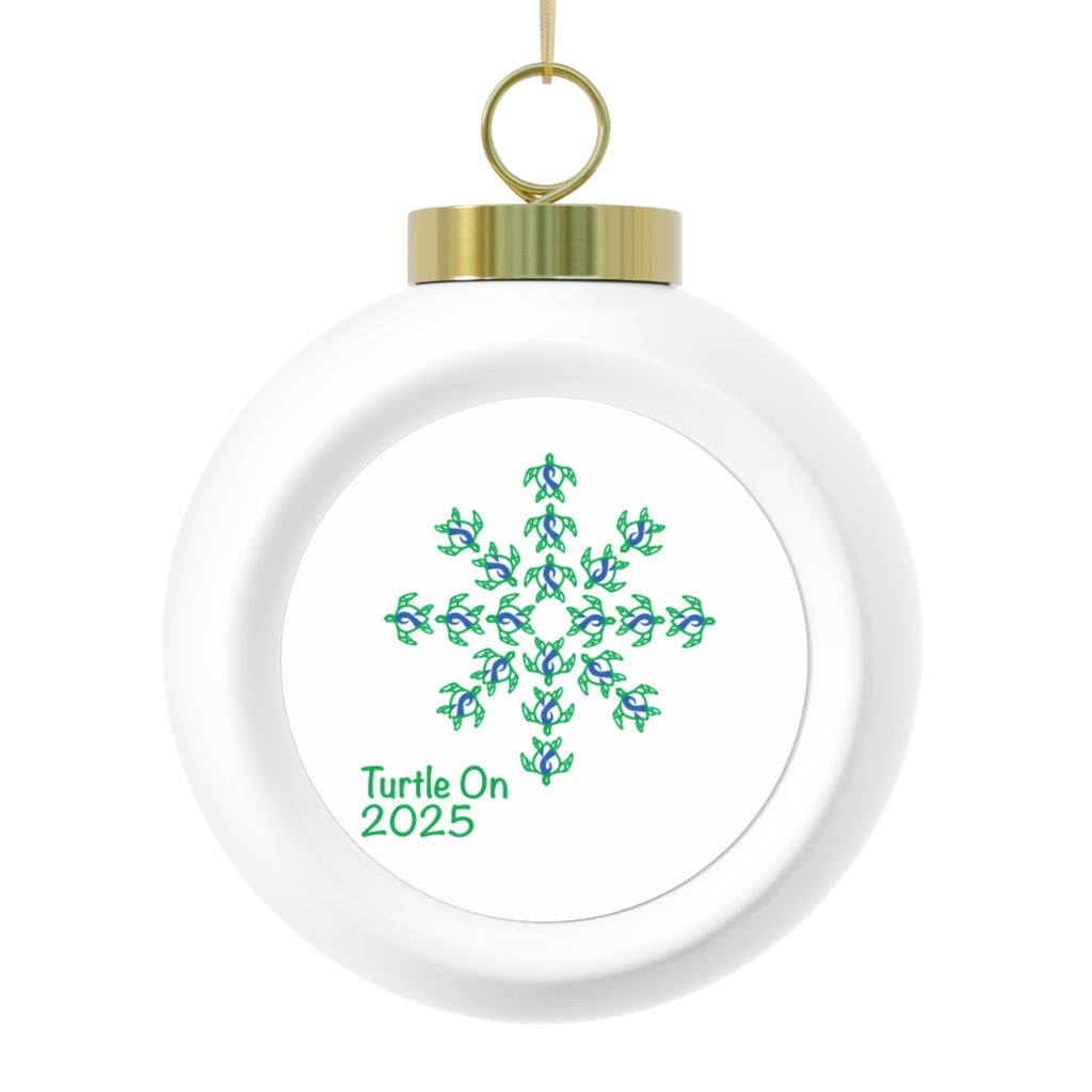 2025 Limited Edition - Christmas Ornament – Blue Ribbon - Poinsettia & Candle Holiday Ball