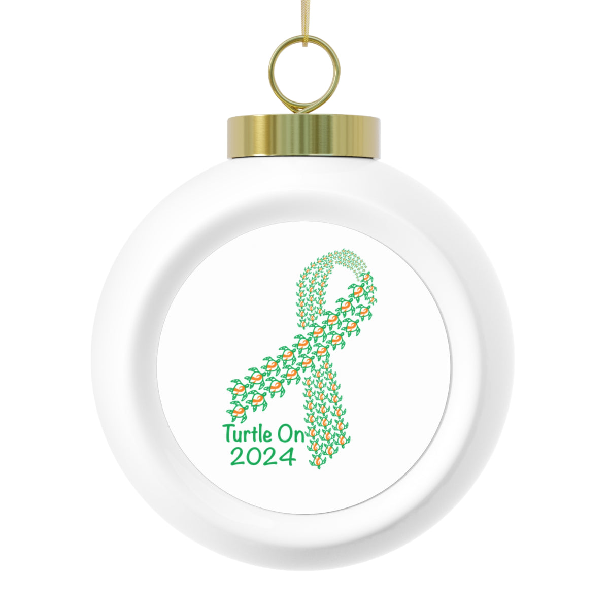 2024 Limited Edition - Christmas Ornament – Orange Ribbon - Holiday Ball