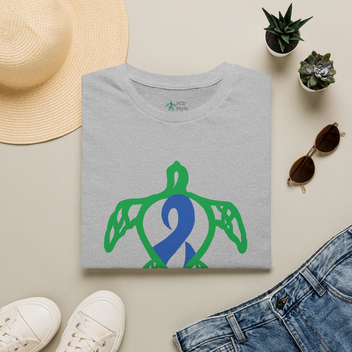 Unisex - Turtle On - Blue - Softstyle T-Shirt