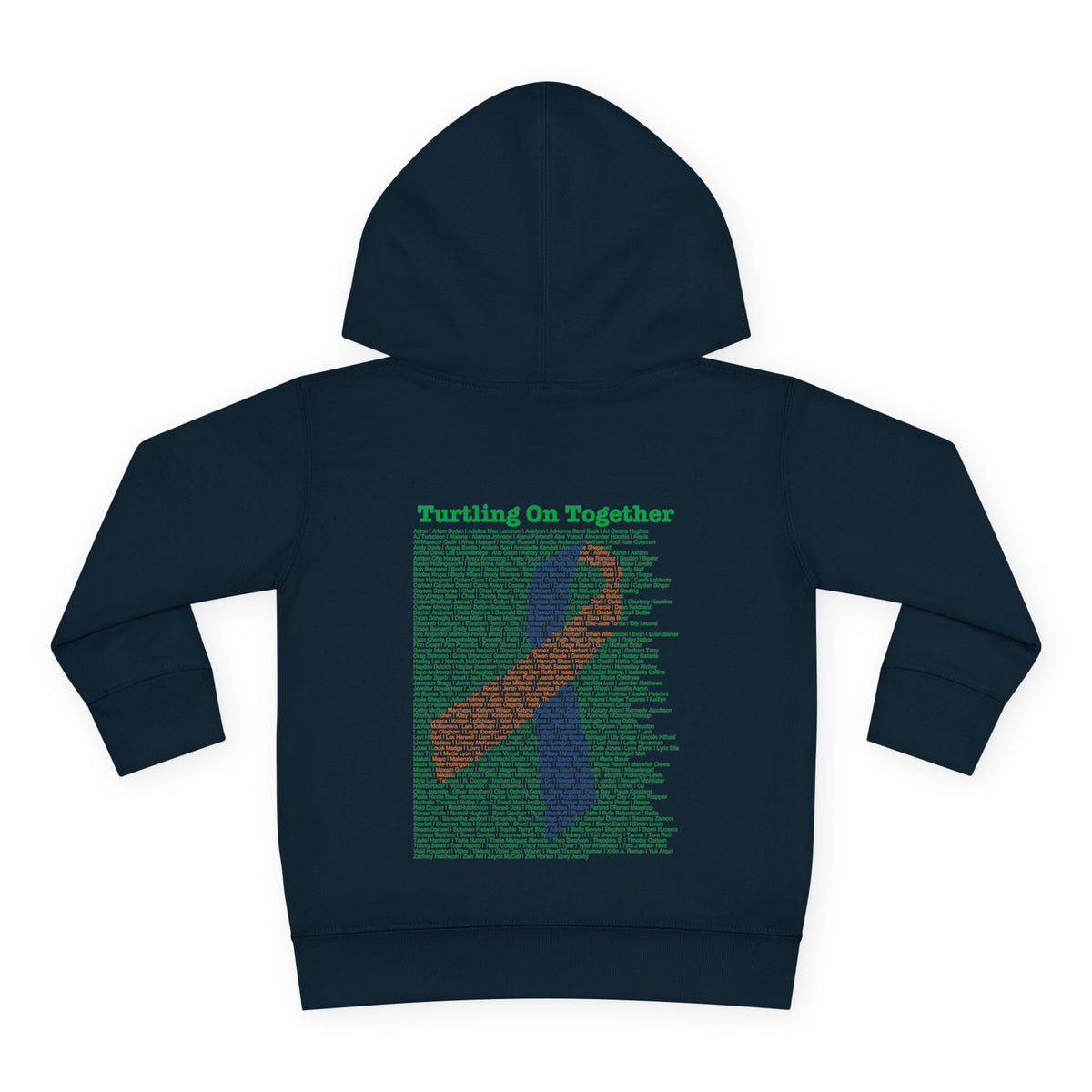 Personalized Toddler Hoodie - 2026 Limited Edition - Blue Orange Ribbon