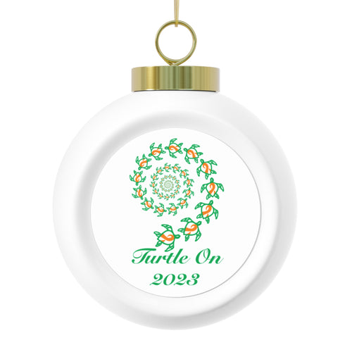2023 Limited Edition - Christmas Ornament – Orange Ribbon - Holiday Ball