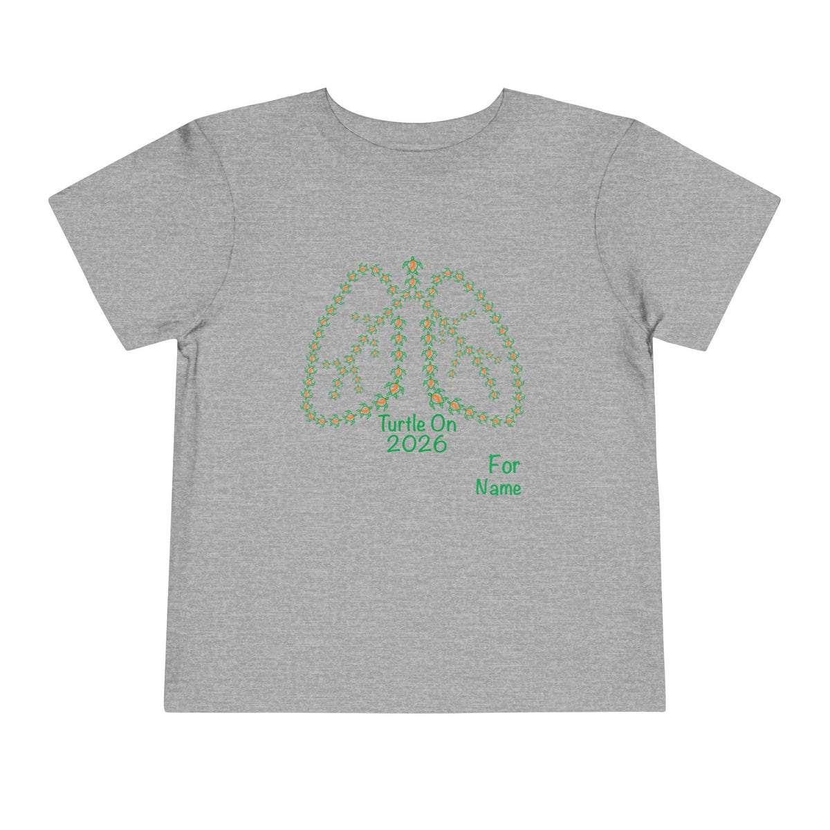 Personalized Toddler Tee - 2026 Limited Edition - Blue Orange Ribbon