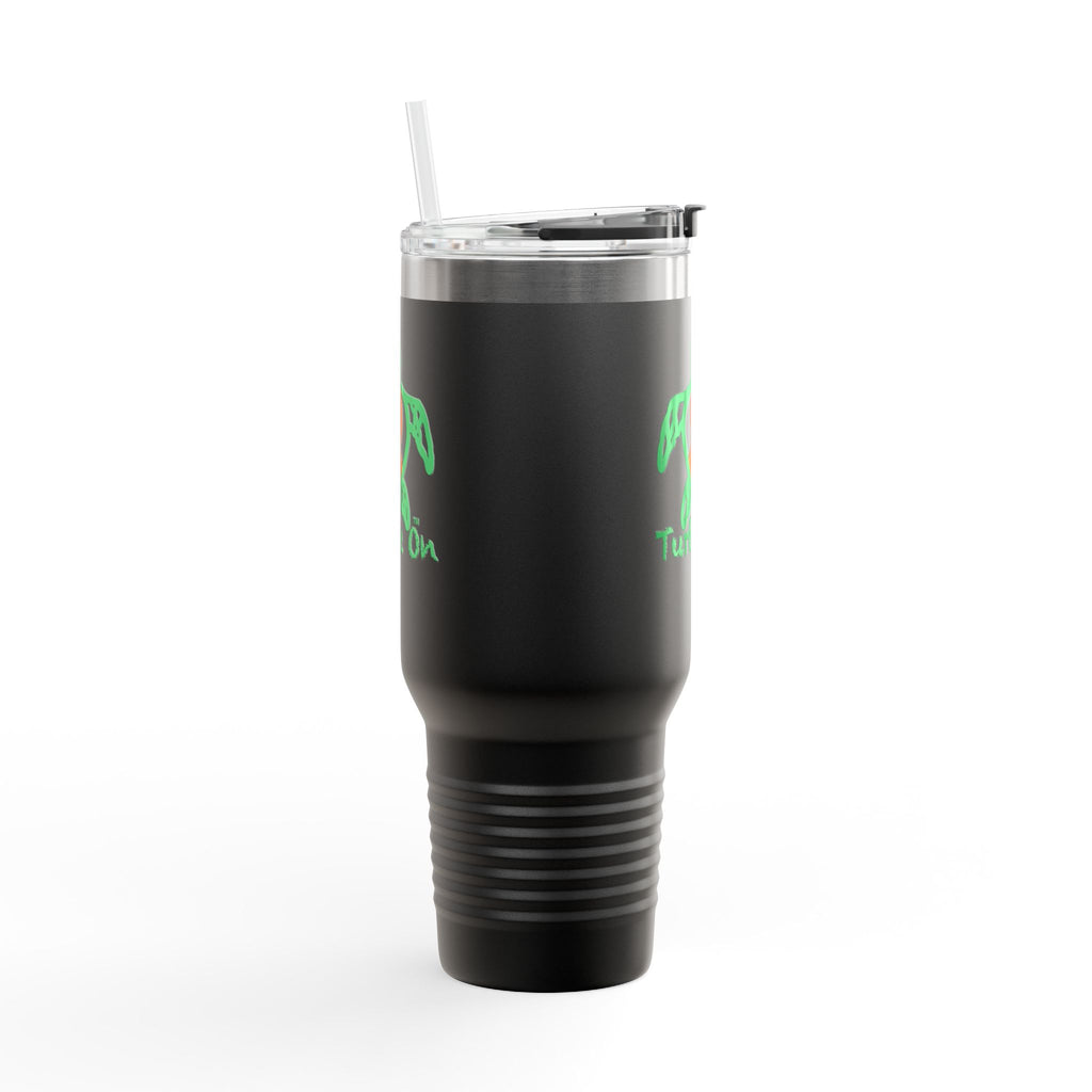Travel Mug - Turtle On - Orange Ribbon - 40oz Insulated
