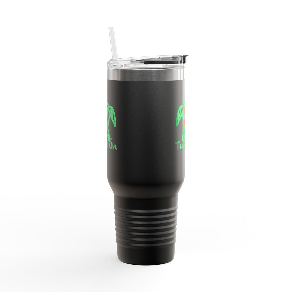 Travel Mug - Turtle On - Orange Ribbon - 40oz Insulated