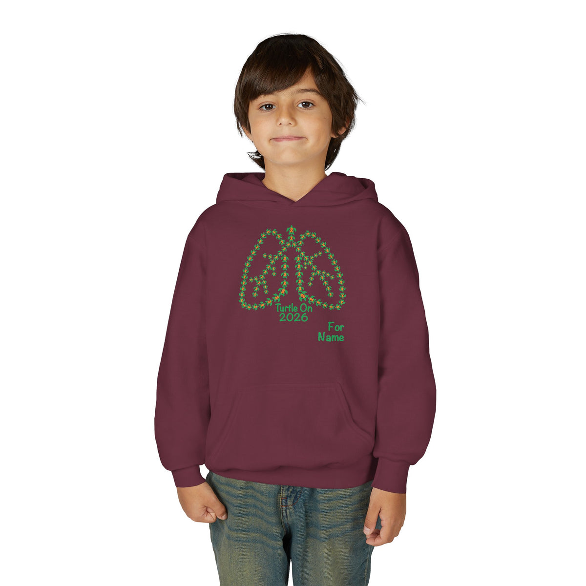 Personalized Youth Hoodie - 2026 Limited Edition - Orange Ribbon