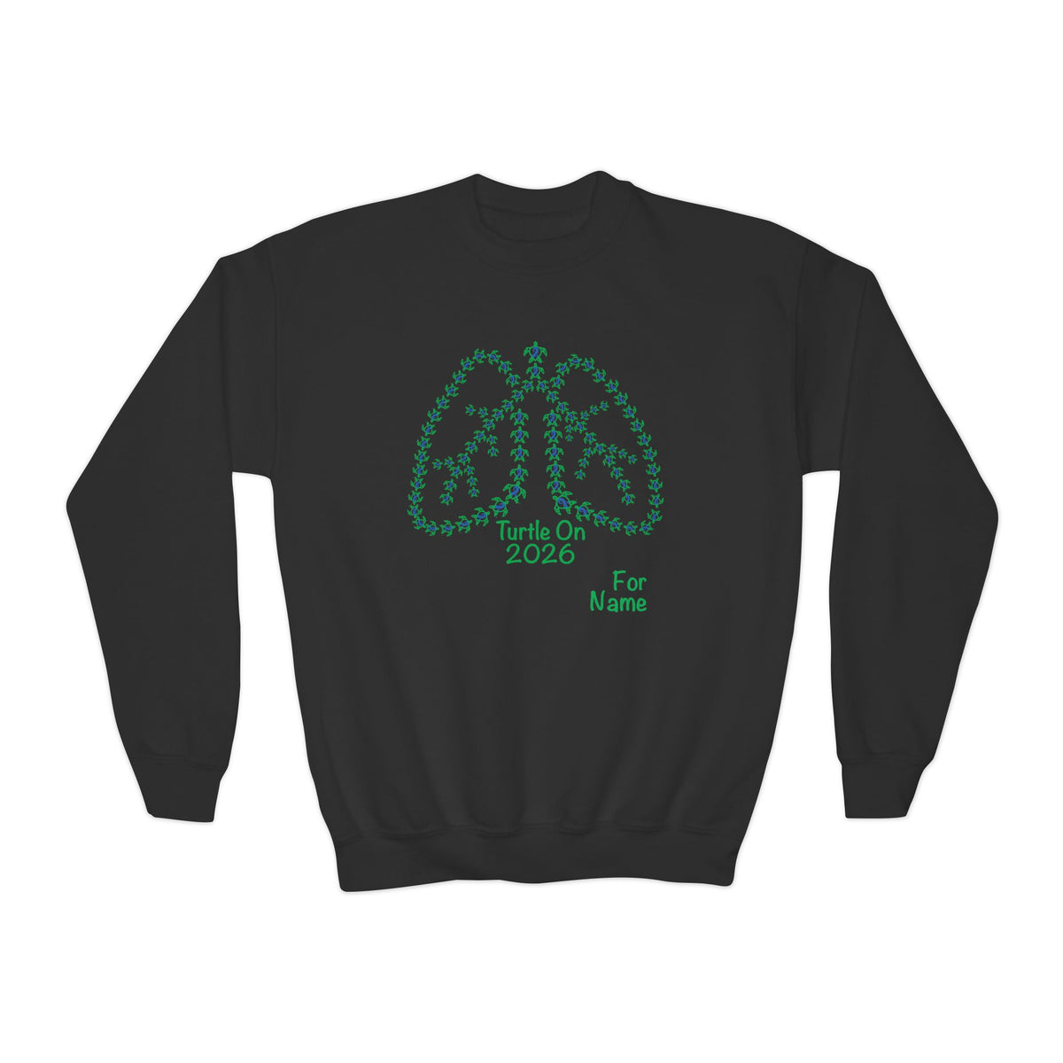 Personalized Youth Sweatshirt - 2026 Limited Edition - Blue - Crewneck