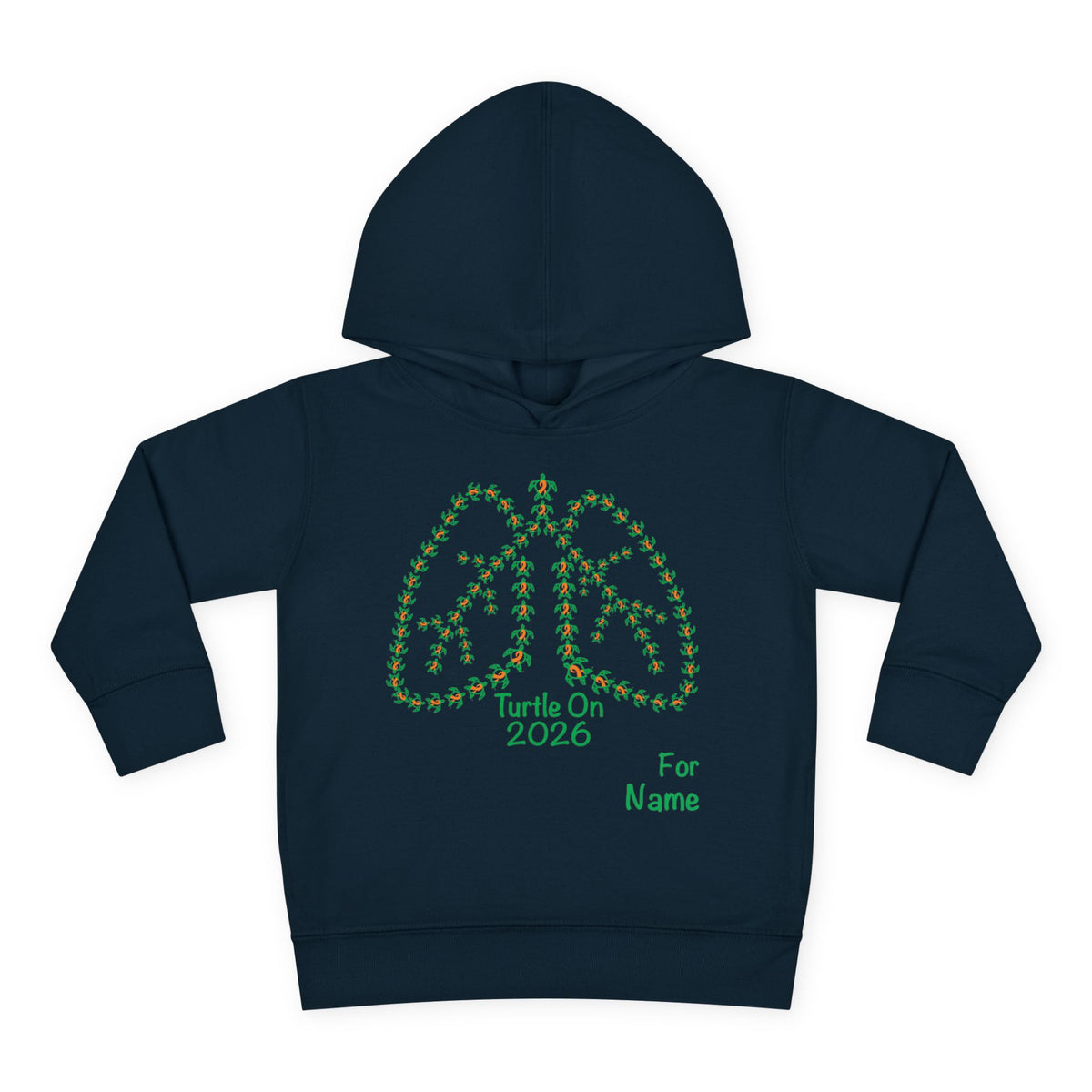 Personalized Toddler Hoodie - 2026 Limited Edition - Orange Ribbon
