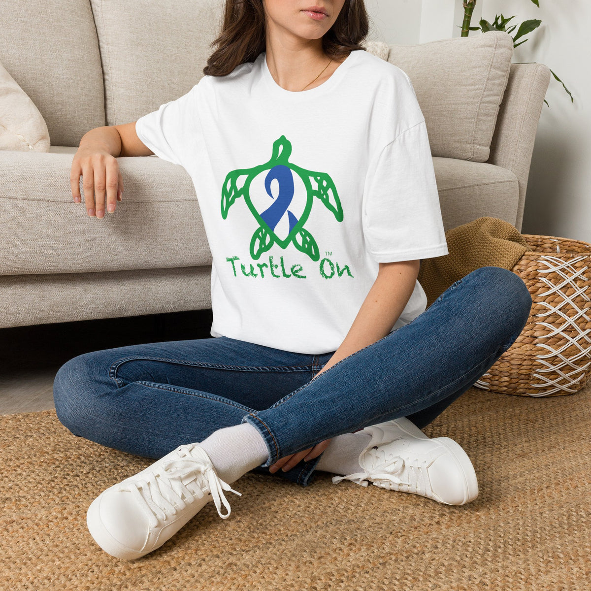 Unisex - Turtle On - Blue - Softstyle T-Shirt