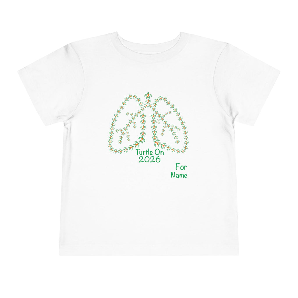 Personalized Toddler Tee - 2026 Limited Edition - Blue Orange Ribbon