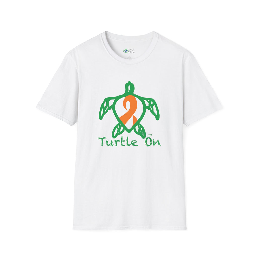 Unisex - Turtle On - Orange - Softstyle T-Shirt