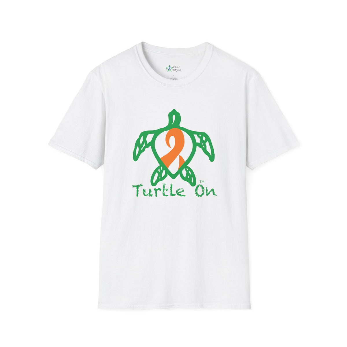 Unisex - Turtle On - Orange - Softstyle T-Shirt