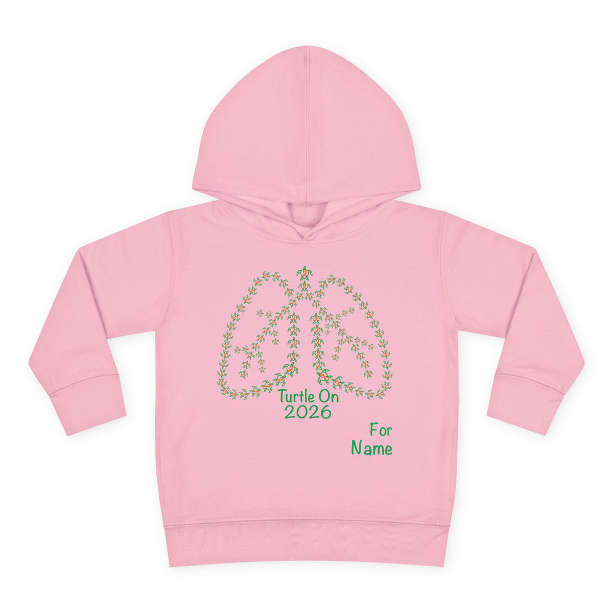 Personalized Toddler Hoodie - 2026 Limited Edition - Blue Orange Ribbon