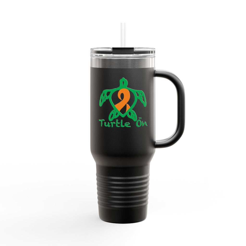 Travel Mug - Turtle On - Orange Ribbon - 40oz Insulated