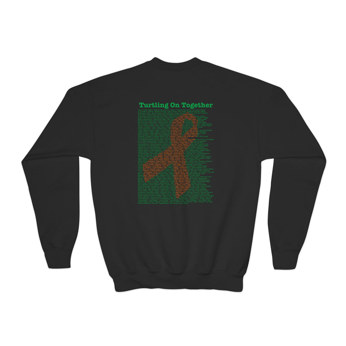 Personalized Youth Sweatshirt - 2026 Limited Edition - Orange - Crewneck