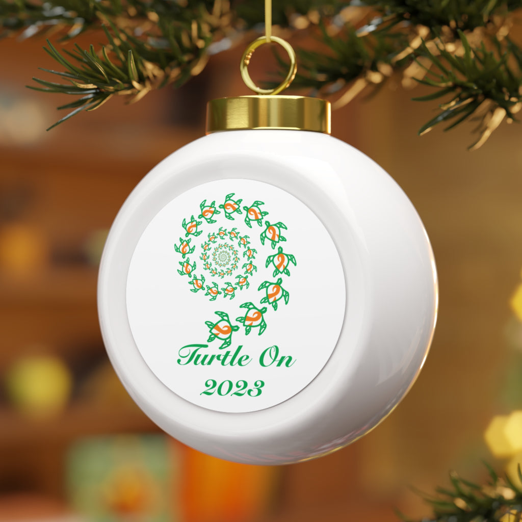 2023 Limited Edition - Christmas Ornament – Orange Ribbon - Holiday Ball