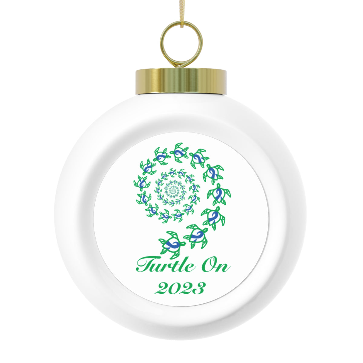 2023 Limited Edition - Christmas Ornament – Blue Ribbon - Poinsettia & Candle Holiday Ball