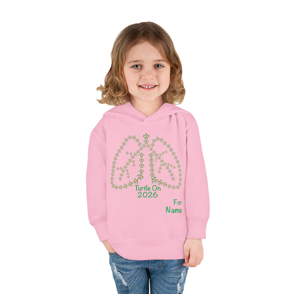 Personalized Toddler Hoodie - 2026 Limited Edition - Blue Orange Ribbon