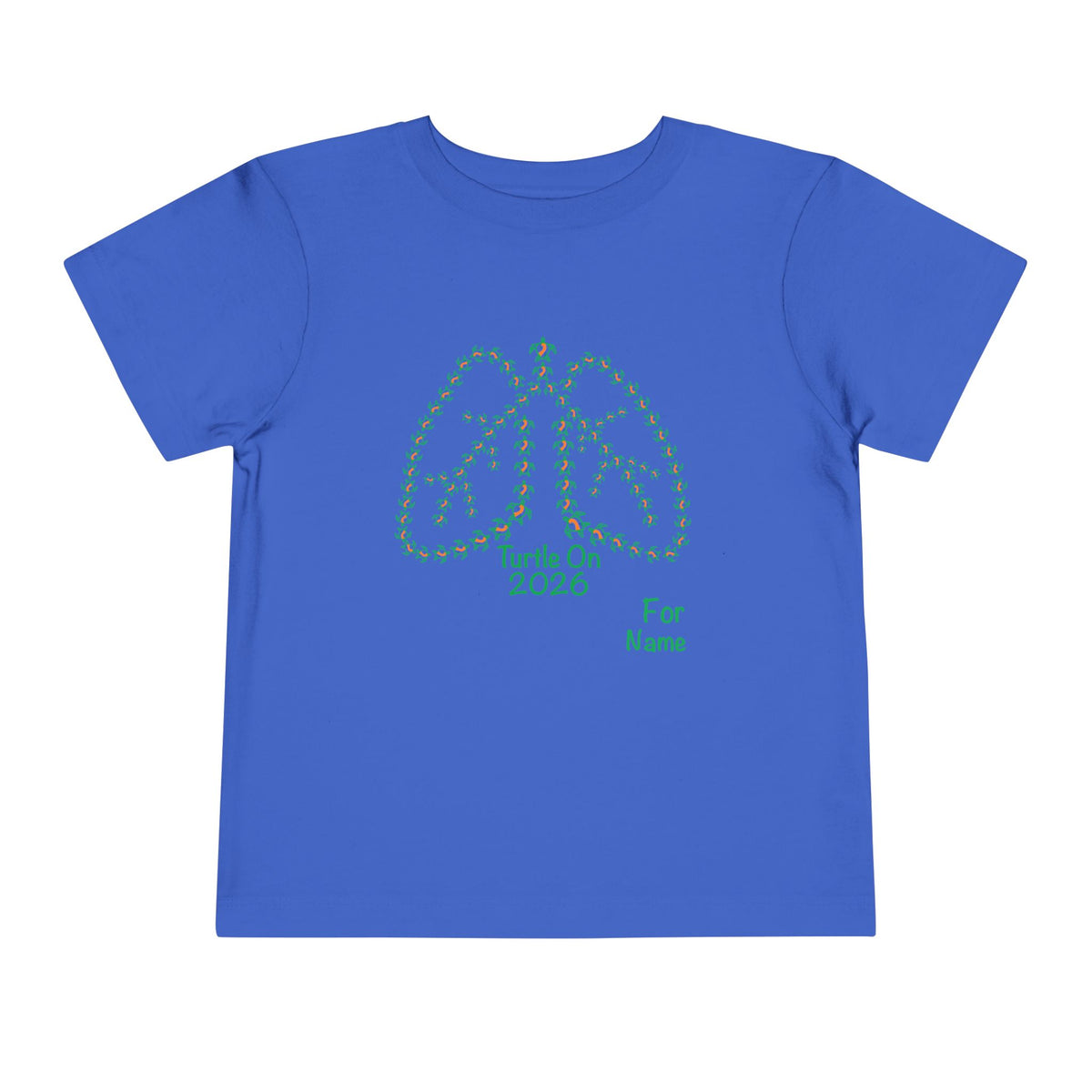 Personalized Toddler Tee - 2026 Limited Edition - Blue Orange Ribbon