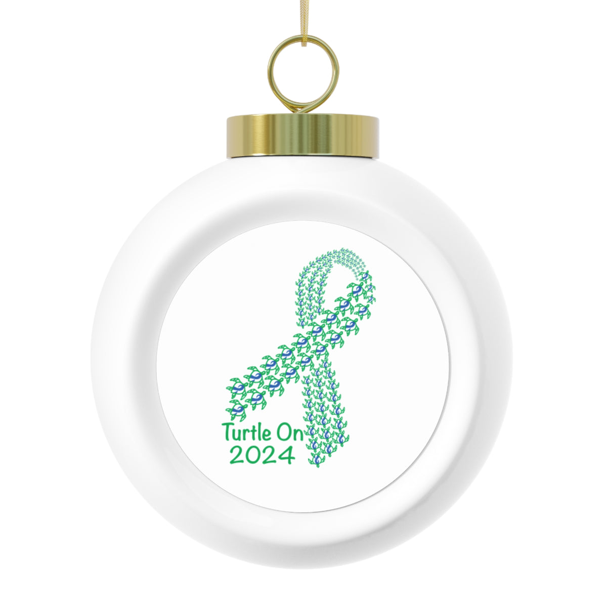 2024 Limited Edition - Christmas Ornament – Blue Ribbon - Poinsettia & Candle Holiday Ball