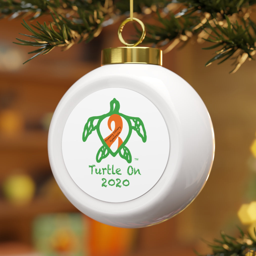 2020 Limited Edition - Christmas Ornament – Orange Ribbon - Holiday Ball