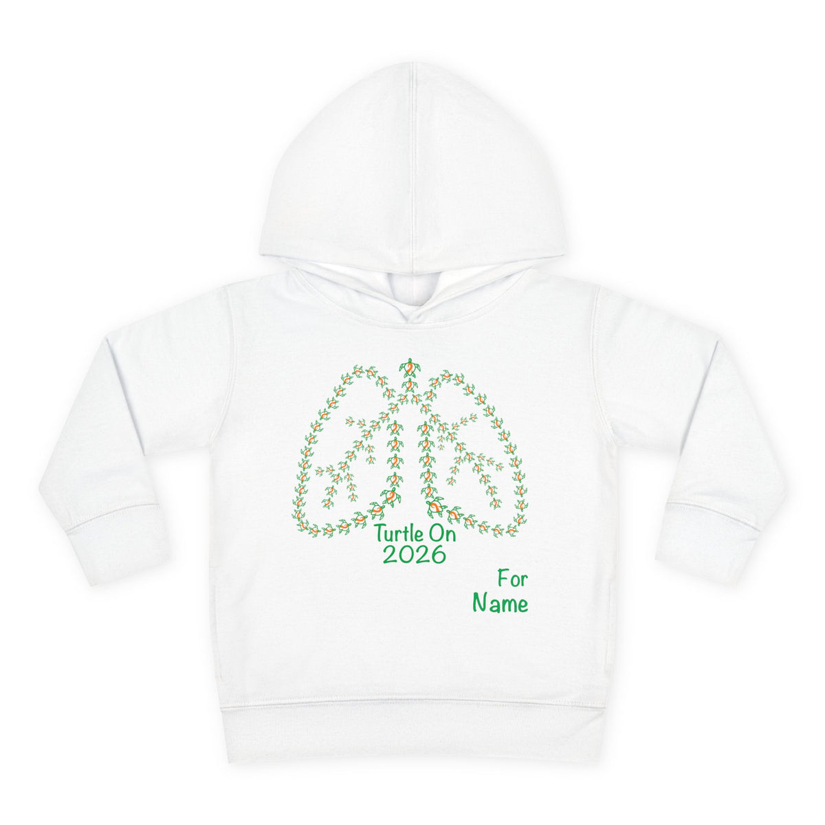Personalized Toddler Hoodie - 2026 Limited Edition - Orange Ribbon