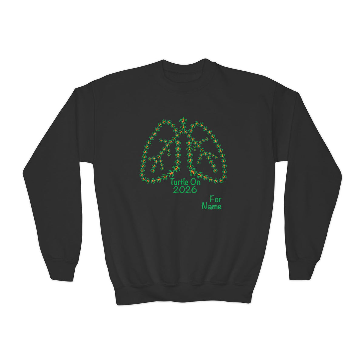 Personalized Youth Sweatshirt - 2026 Limited Edition - Orange - Crewneck