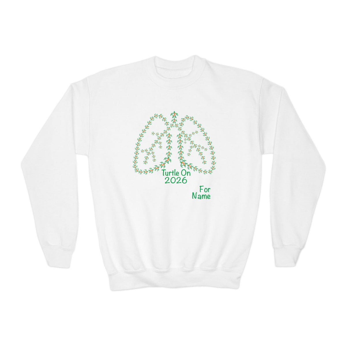 Personalized Youth Sweatshirt - 2026 Limited Edition - Blue Orange - Crewneck