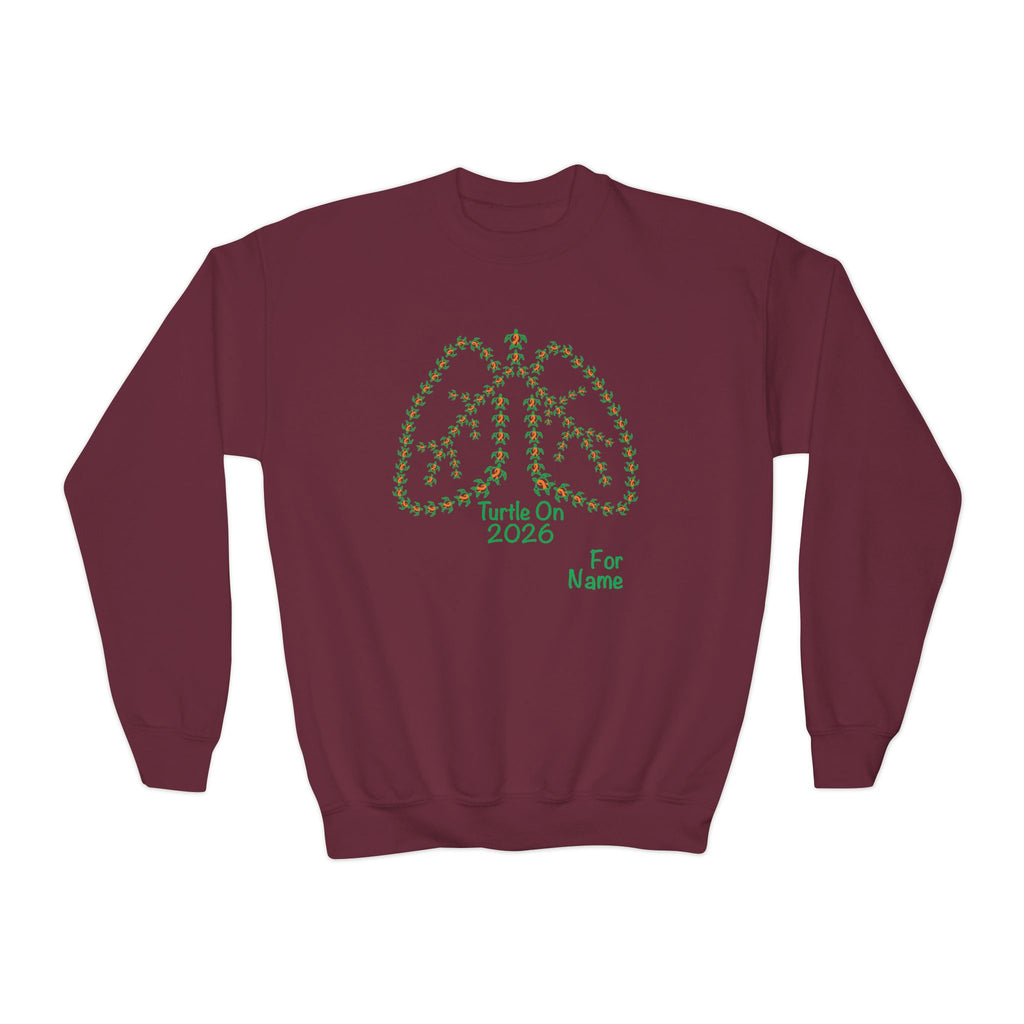 Personalized Youth Sweatshirt - 2026 Limited Edition - Orange - Crewneck